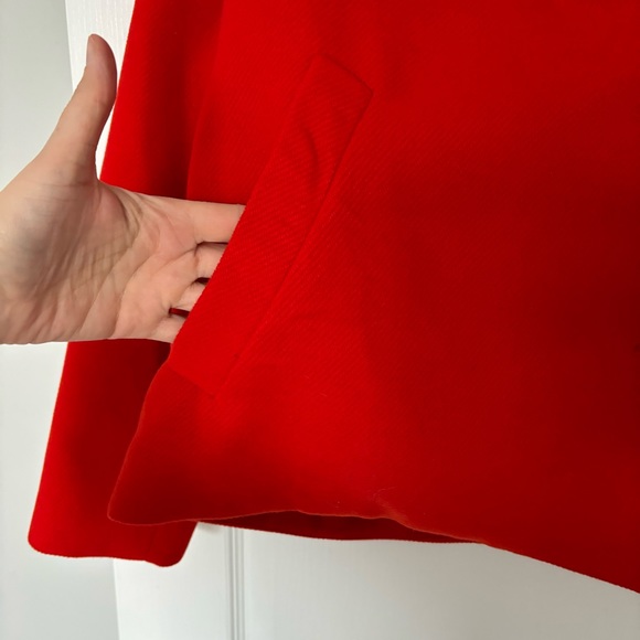 Anthropologie | Sascha Asymmetrical Coat, Red - Size M - Picture 8 of 14